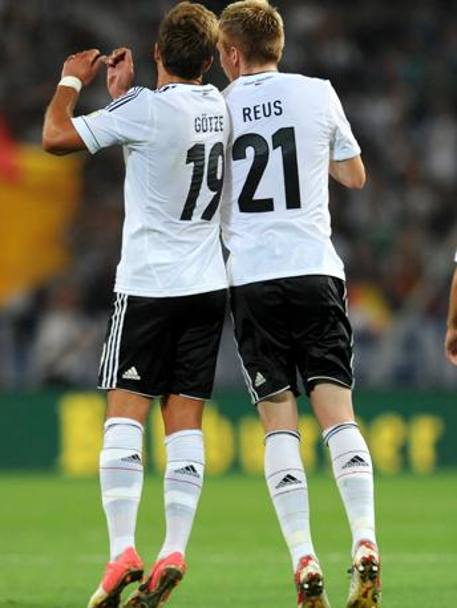 Mario Gtze e Marco Reus. Uno ha dato la finale del Mondiale alla Germania col gol-partita, l&#39;altro in Brasile non c&#39;era per infortunio. Amici dai tempi di Dortmund, sono due dei principlai esponenti della generazione d&#39;oro tedesca.